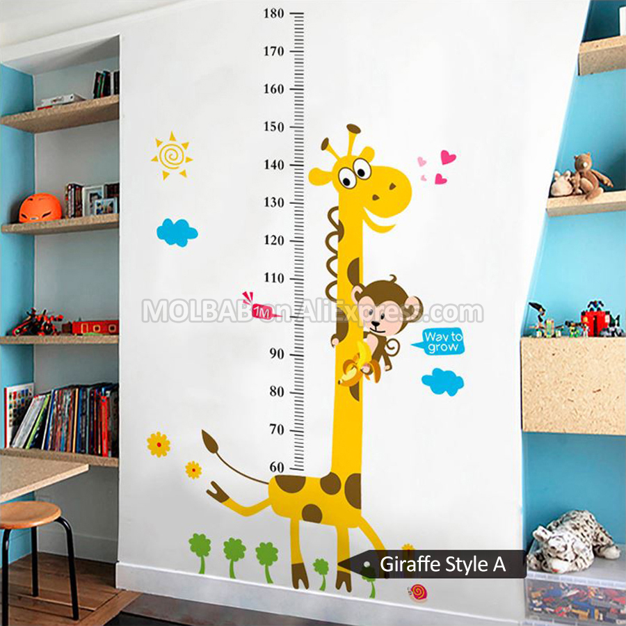 Removable Giraffe Height Measu - огляд і ціна Kids Education Quotes