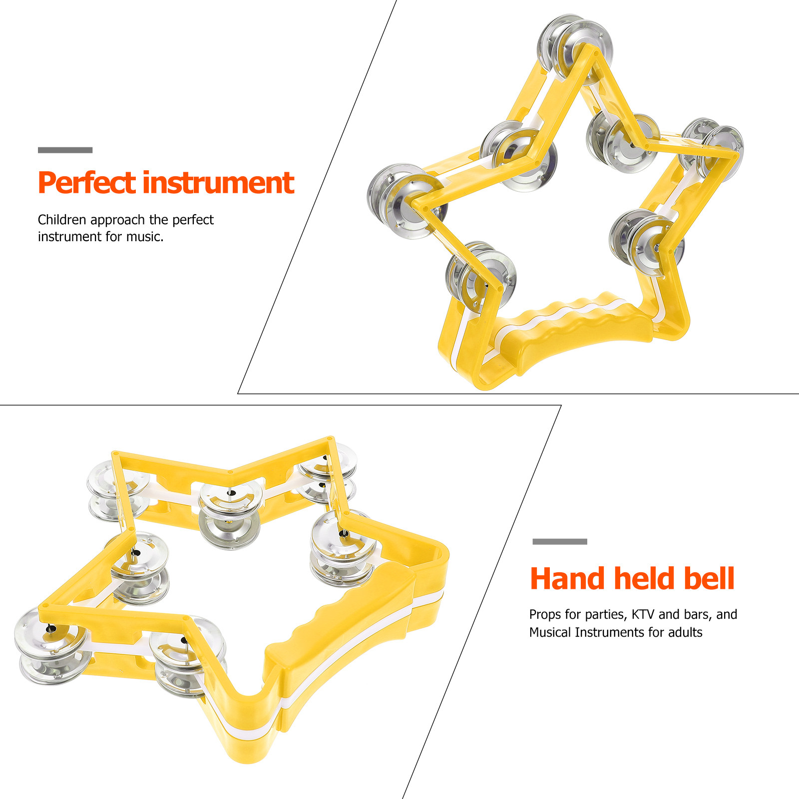 1Pcs Hand Bell Music Rhythm Pe - огляд і ціна Kids Education Bell