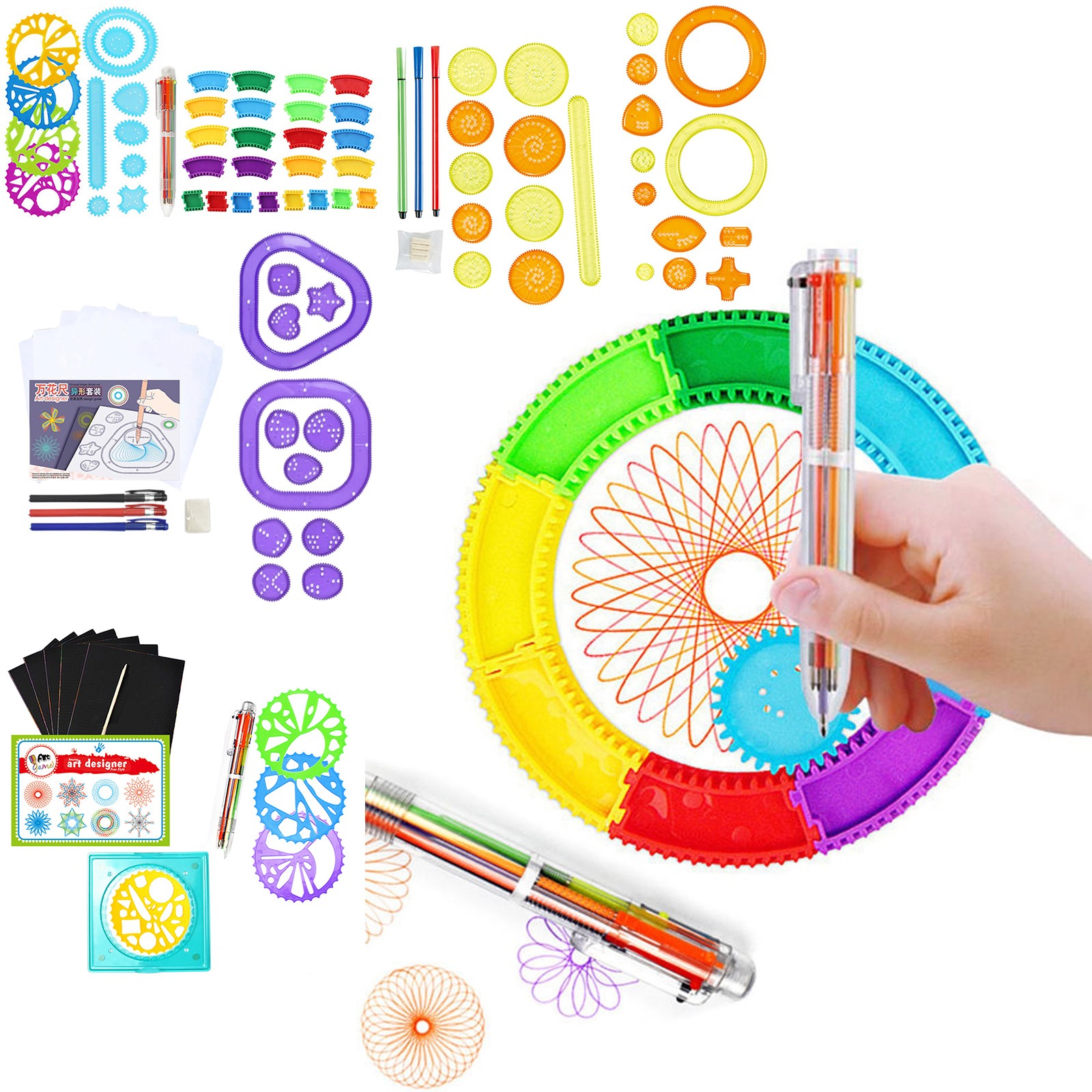 Colorful Spirograph Set Kids M - огляд і ціна Kids Education Gift