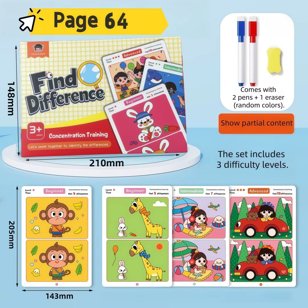 Find Differences Card Game Reu - огляд і ціна Kids Education Card