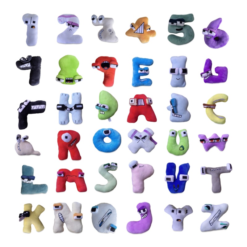 26 Pcs Alphabet & Number Plush - огляд і ціна Kids Education Alphabet Numbers