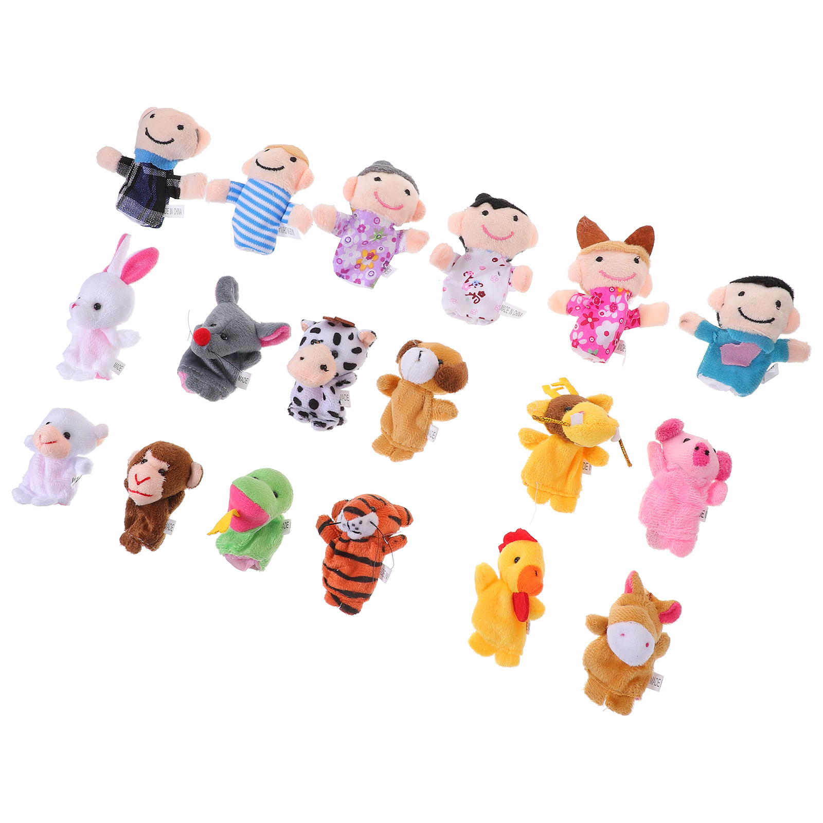 18pcs Animal Finger Puppets Se - огляд і ціна Kids Education Story