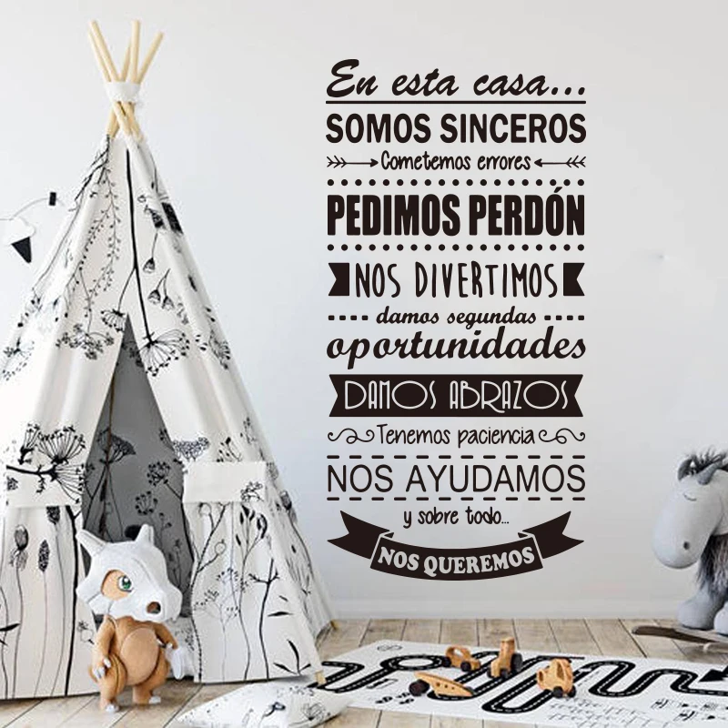 Large Spanish In This House Ru - огляд і ціна Kids Education Quotes