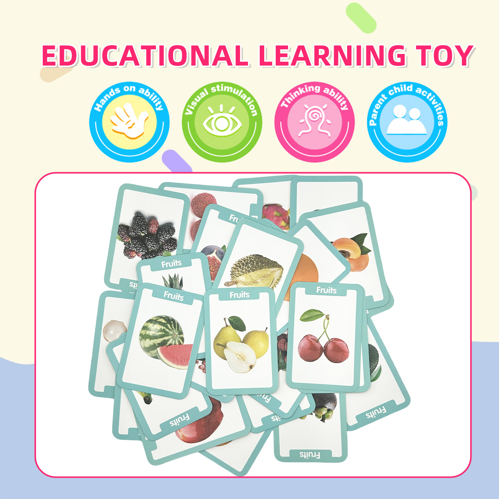 Montessori Learning Cards for  - огляд і ціна Kids Education Card