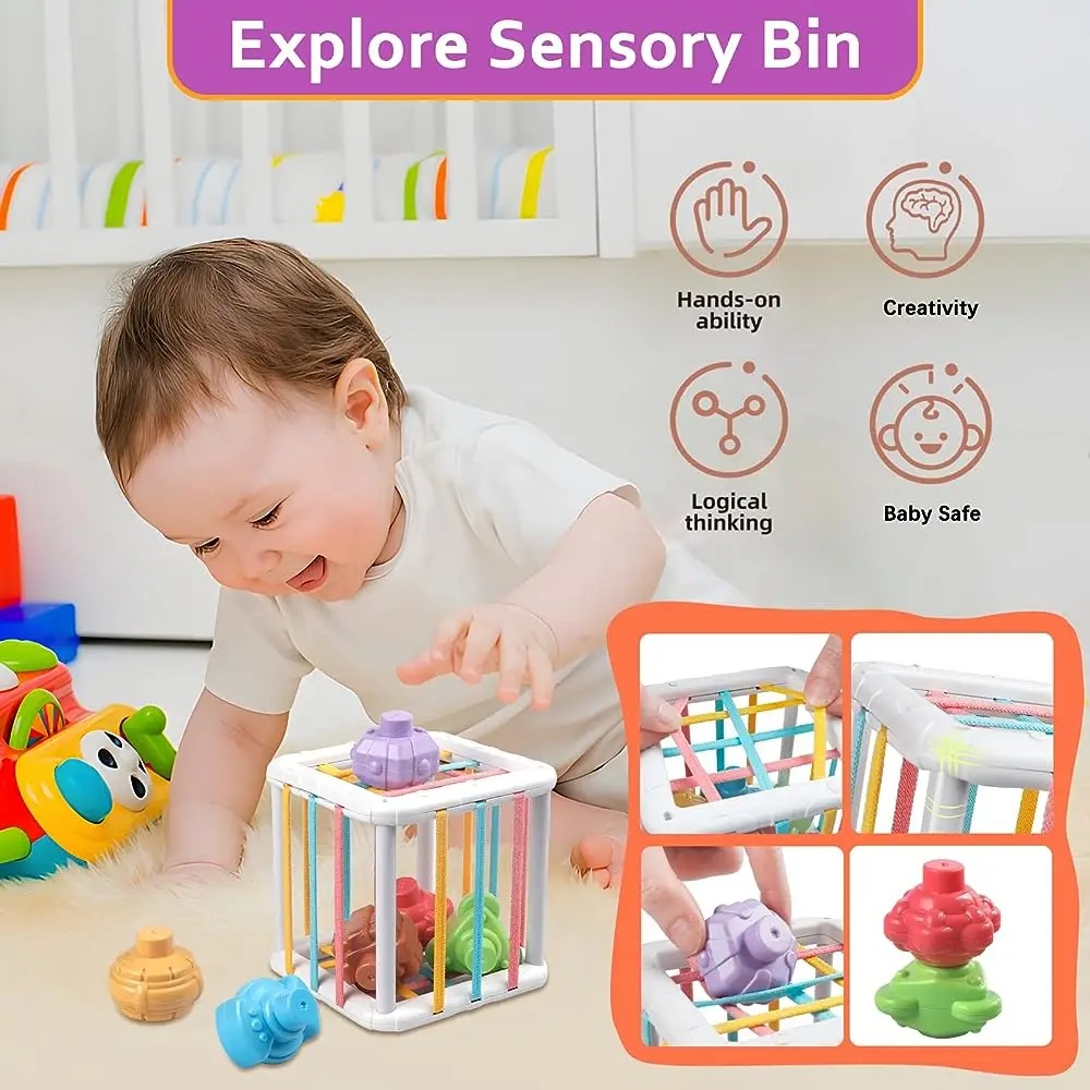 Rainbow Colorful Montessori Sh - огляд і ціна Kids Education Toys