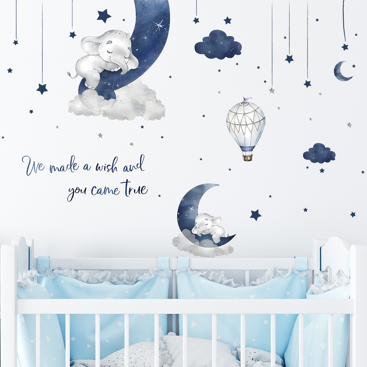 Cartoon Elephant Moon Stars Wa - огляд і ціна Kids Education Quotes