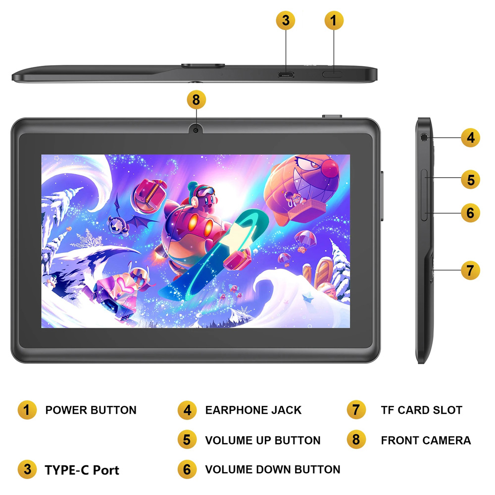 Hot Sales 7 Inch Kids Tablet Q - огляд і ціна Kids Education Software For Pc