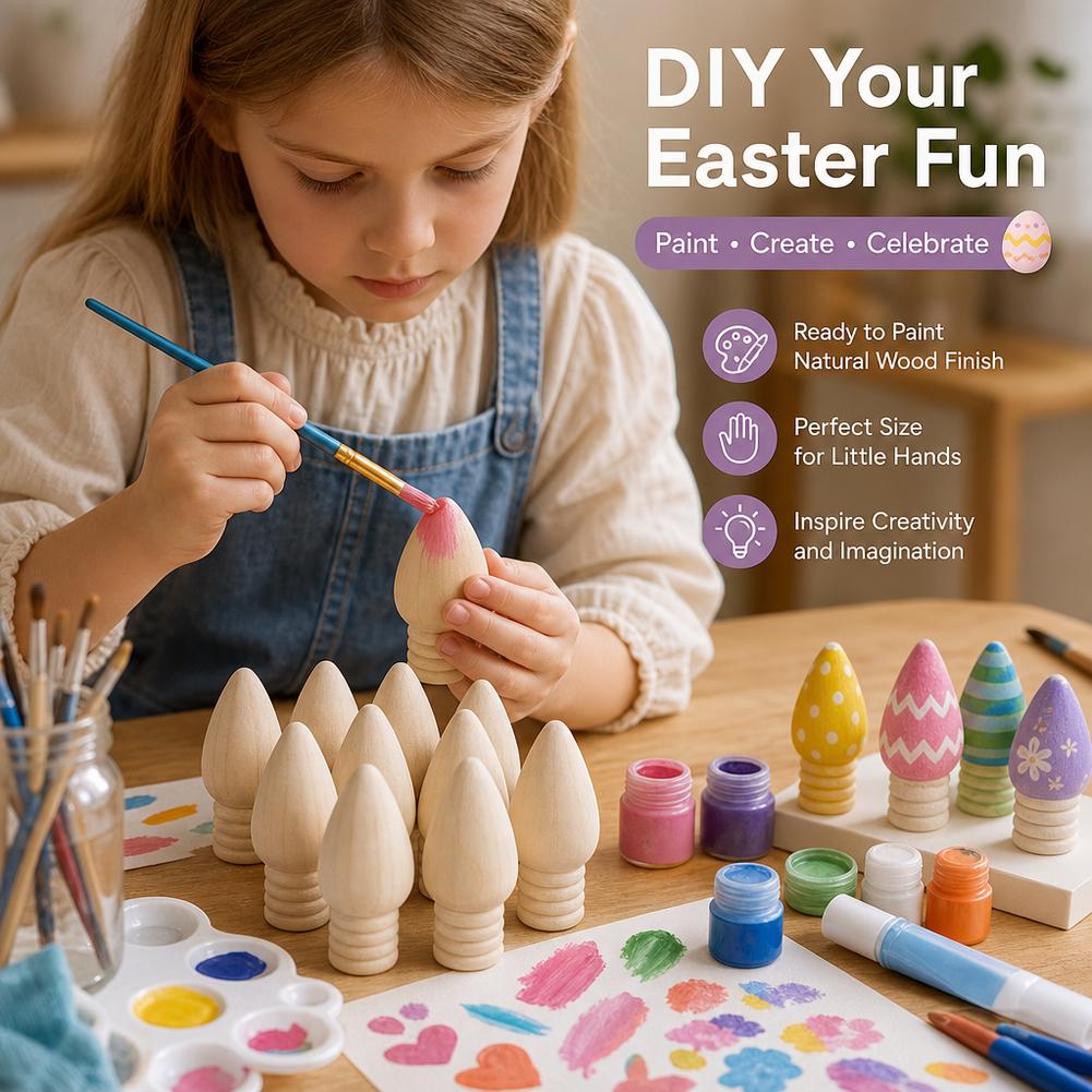 10pcs DIY Wooden Craft Kits fo - огляд і ціна Kids Education Bell