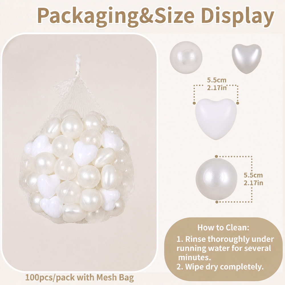5.5cm 100pcs Plastic Ocean Bal - огляд і ціна Kids Education Center