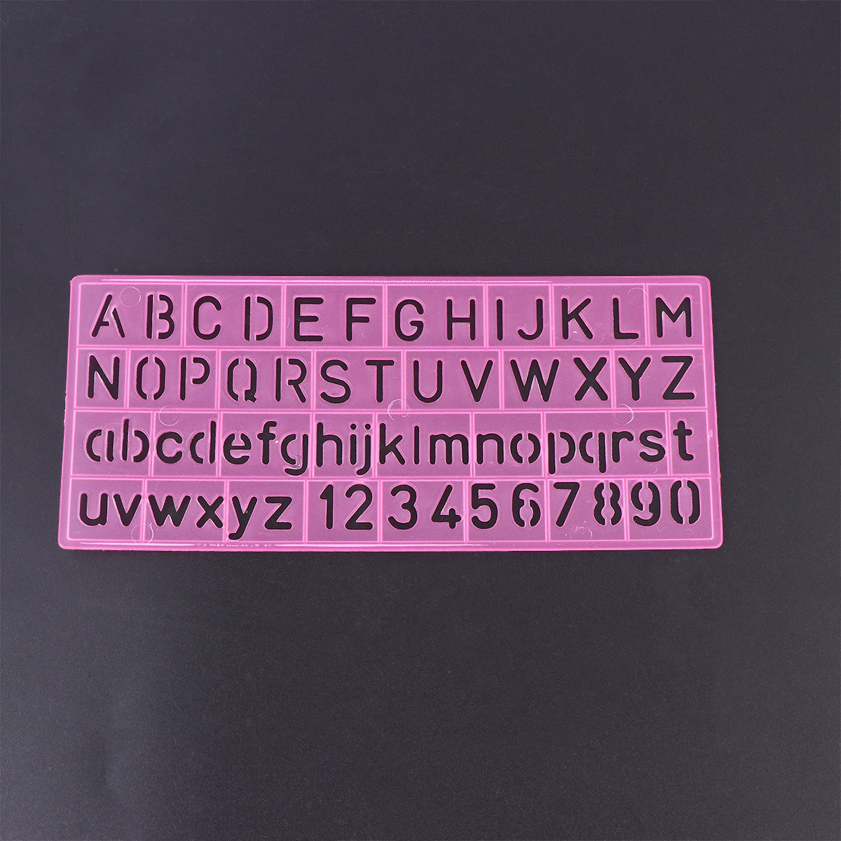 4Pcs Plastic Graffiti Rulers A - огляд і ціна Kids Education Alphabet Numbers