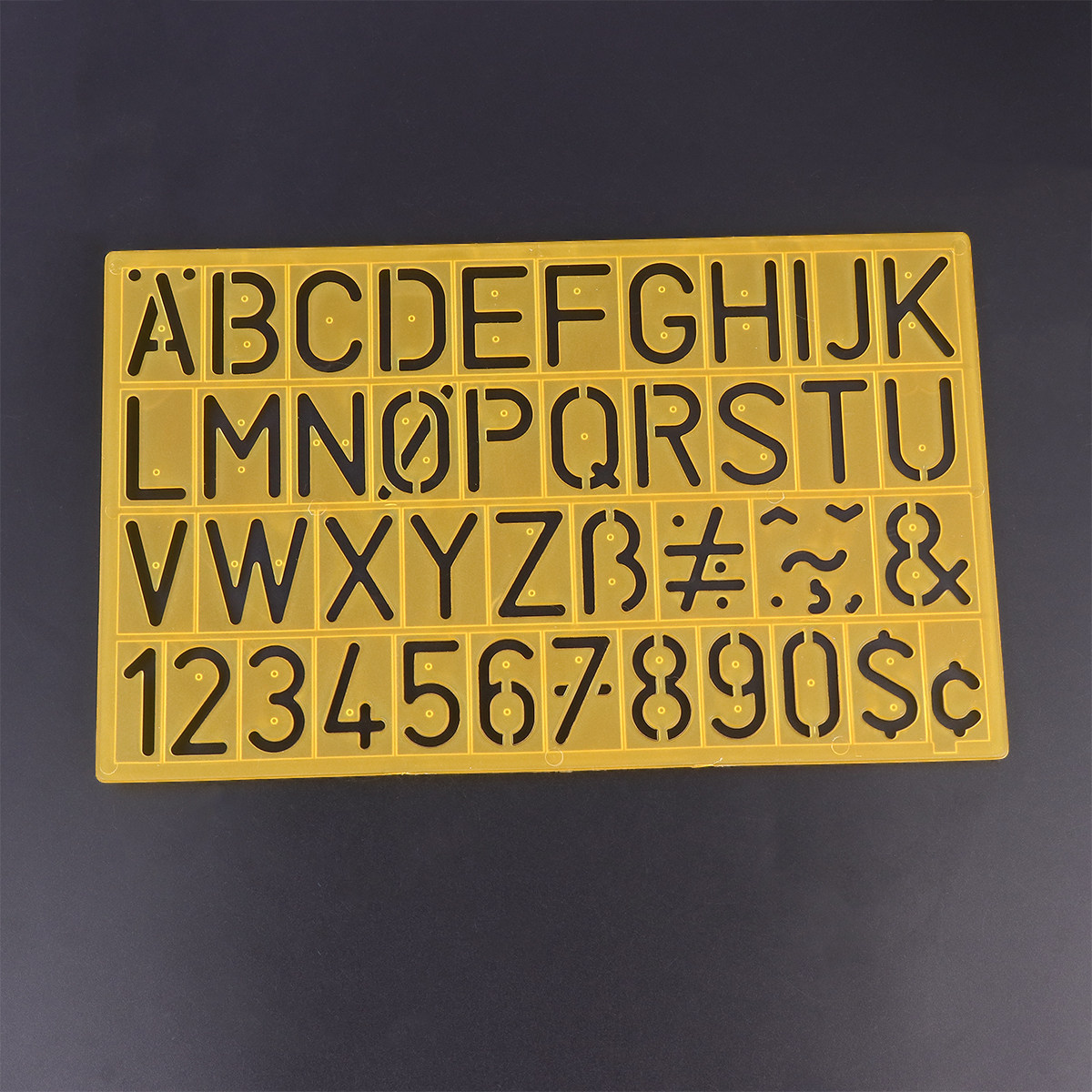 4Pcs Plastic Graffiti Rulers A - огляд і ціна Kids Education Alphabet Numbers