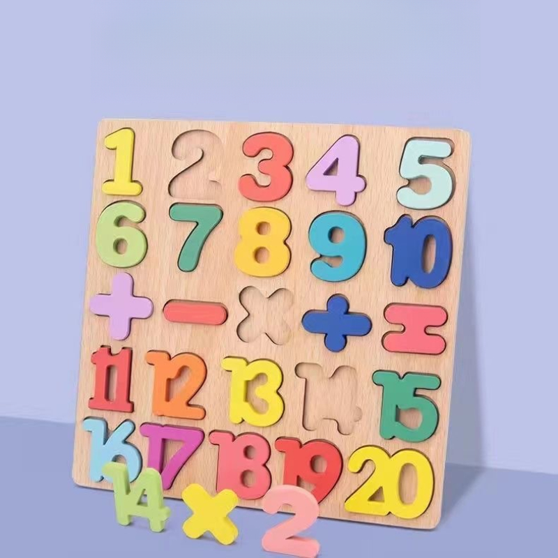 Wooden Alphabet Puzzle Board N - огляд і ціна Kids Education Alphabet Numbers