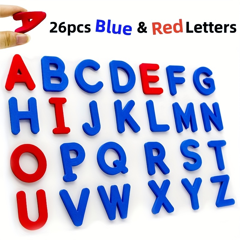 Red & Blue English Letter Magn - огляд і ціна Kids Education Alphabet Numbers