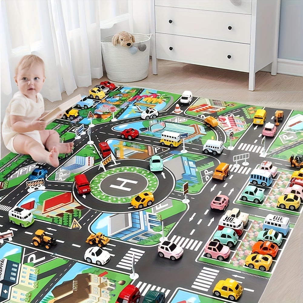 1pc, City Traffic Play Mat, La - огляд і ціна Kids No Education