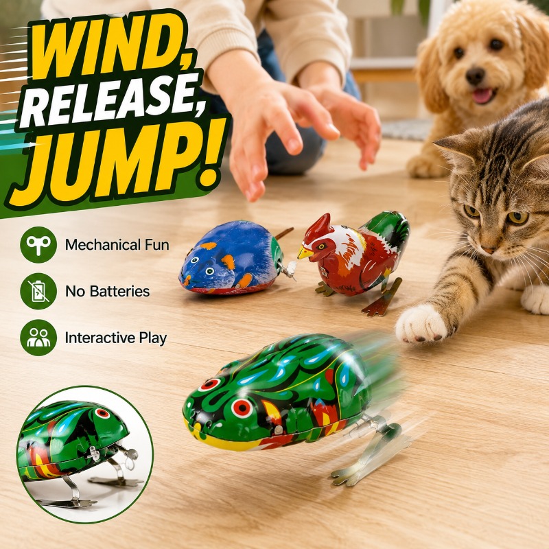 Traditional Wind Up Jumping Fr - огляд і ціна Kids Education Gift