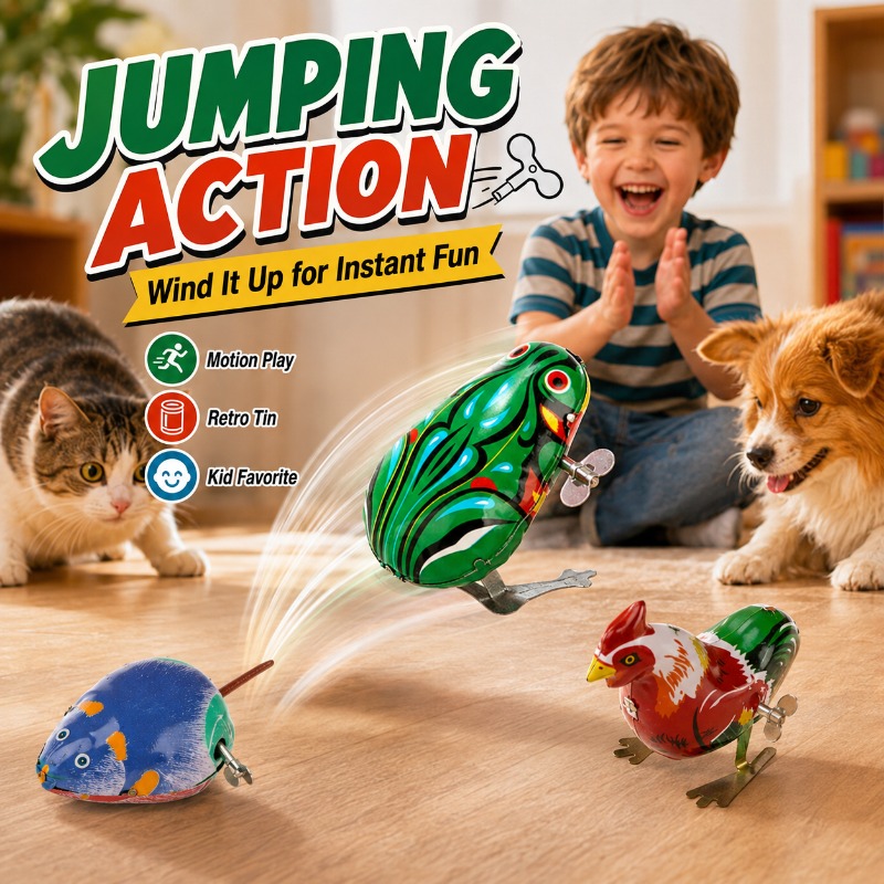 Traditional Wind Up Jumping Fr - огляд і ціна Kids Education Gift