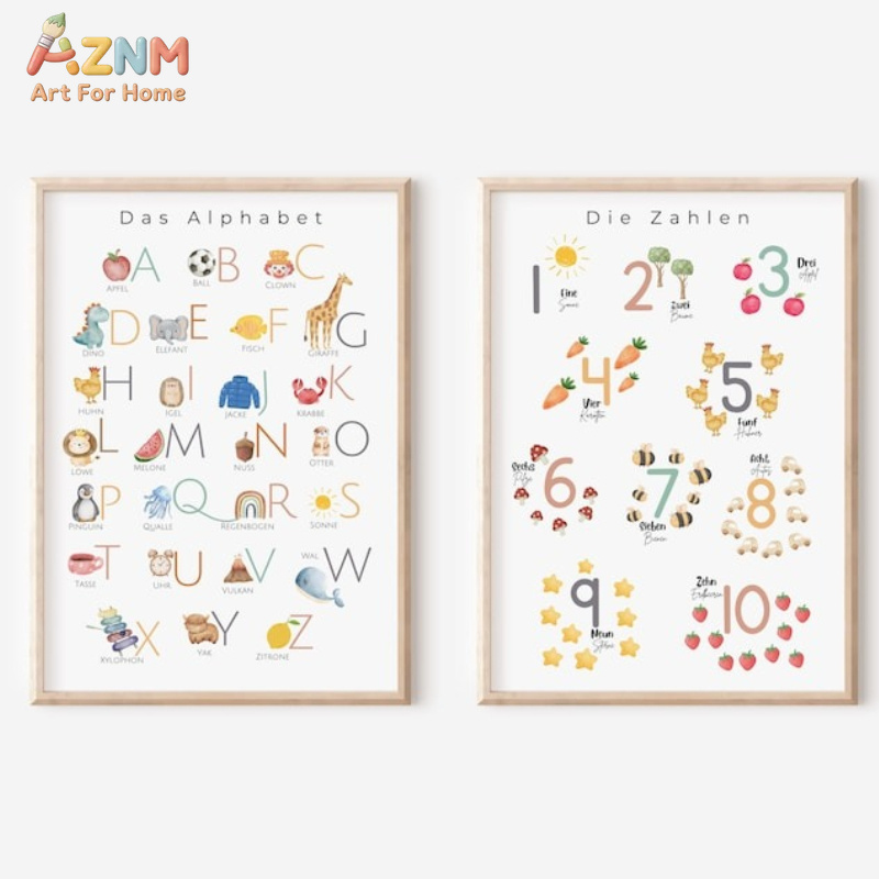 AZNM German Alphabet Numbers C - огляд і ціна Kids No Education