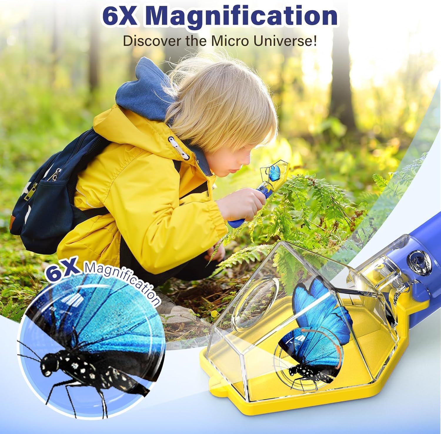 6X Magnifier Kids Bug Catcher, - огляд і ціна Kids No Education
